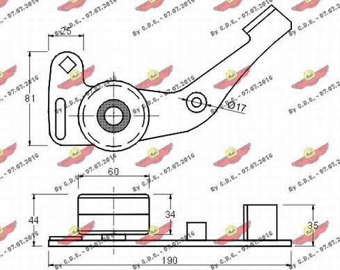 Autokit 03.037 - Spriegotājrullītis, Gāzu sadales mehānisma piedziņas siksna ps1.lv