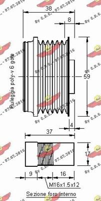 Autokit 03.80928 - Piedziņas skriemelis, Ģenerators ps1.lv