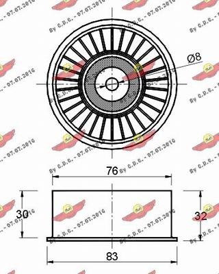 Autokit 03.80439 - Parazīt / Vadrullītis, Zobsiksna ps1.lv