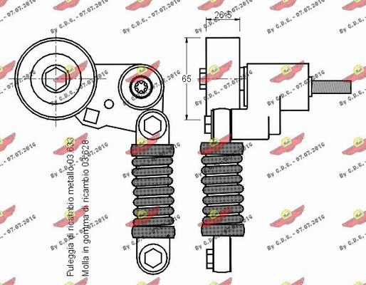 Autokit 03.80559 - Siksnas spriegotājs, Ķīļsiksna ps1.lv