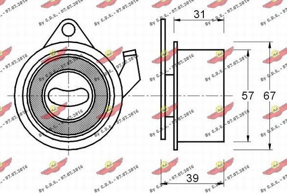 Autokit 03.80524 - Spriegotājrullītis, Gāzu sadales mehānisma piedziņas siksna ps1.lv