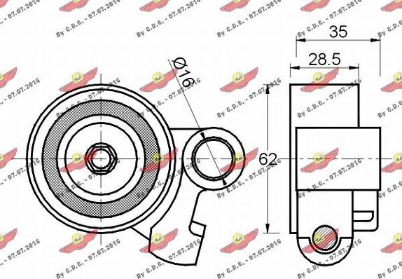 Autokit 03.80648 - Spriegotājrullītis, Gāzu sadales mehānisma piedziņas siksna ps1.lv