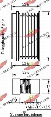 Autokit 03.80642 - Piedziņas skriemelis, Ģenerators ps1.lv