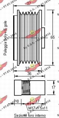 Autokit 03.80647 - Piedziņas skriemelis, Ģenerators ps1.lv