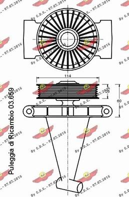 Autokit 03.80657 - Siksnas spriegotājs, Ķīļsiksna ps1.lv