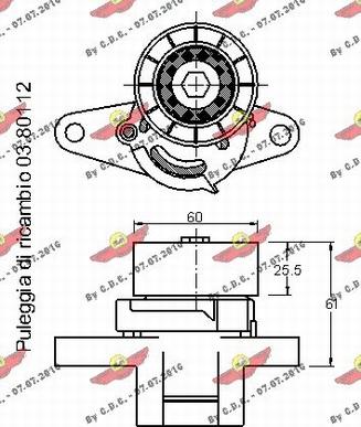 Autokit 03.80687 - Siksnas spriegotājs, Ķīļsiksna ps1.lv