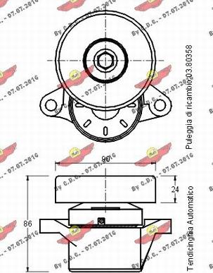 Autokit 03.80154 - Siksnas spriegotājs, Ķīļsiksna ps1.lv