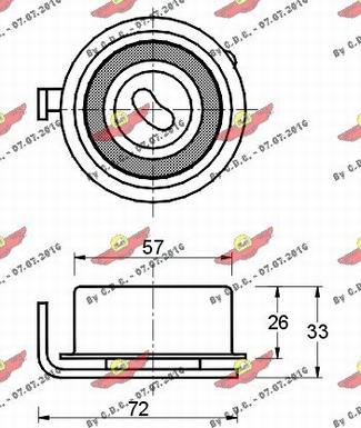 Autokit 03.80162 - Spriegotājrullītis, Gāzu sadales mehānisma piedziņas siksna ps1.lv