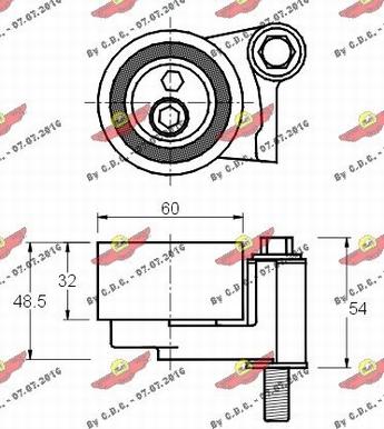 Autokit 03.80174 - Spriegotājrullītis, Gāzu sadales mehānisma piedziņas siksna ps1.lv