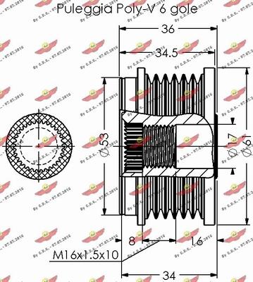 Autokit 03.80349 - Piedziņas skriemelis, Ģenerators ps1.lv