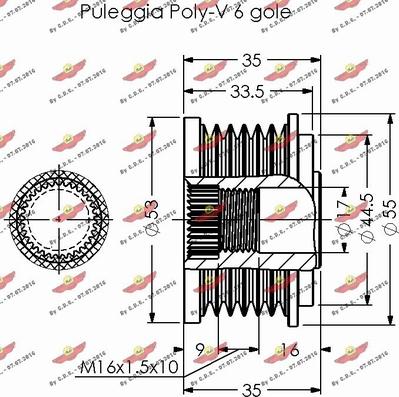 Autokit 03.80354 - Piedziņas skriemelis, Ģenerators ps1.lv