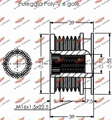 Autokit 03.80353 - Piedziņas skriemelis, Ģenerators ps1.lv