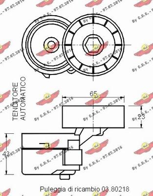 Autokit 03.80389 - Siksnas spriegotājs, Ķīļsiksna ps1.lv