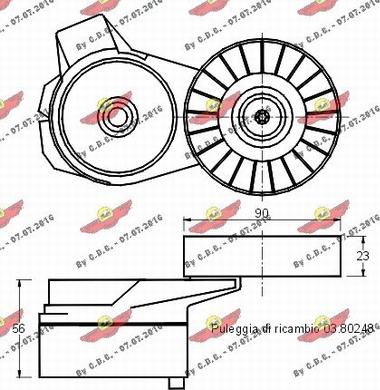 Autokit 03.80247 - Siksnas spriegotājs, Ķīļsiksna ps1.lv