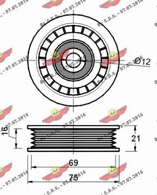 Autokit 03.80264 - Parazīt / Vadrullītis, Ķīļrievu siksna ps1.lv