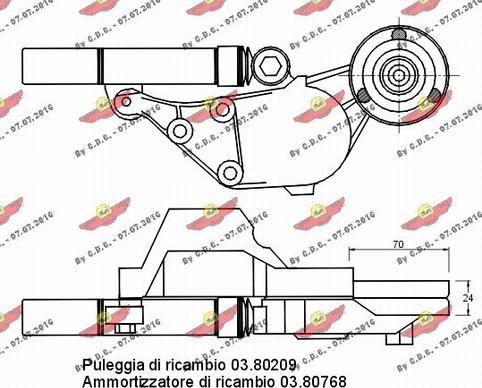 Autokit 03.80212 - Siksnas spriegotājs, Ķīļsiksna ps1.lv