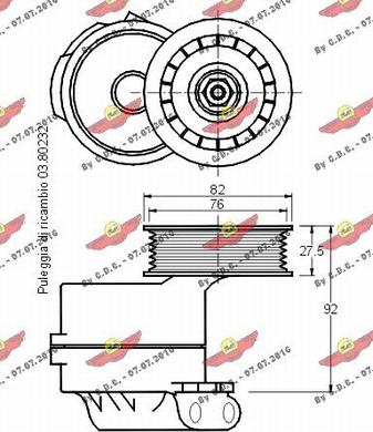 Autokit 03.80231 - Siksnas spriegotājs, Ķīļsiksna ps1.lv