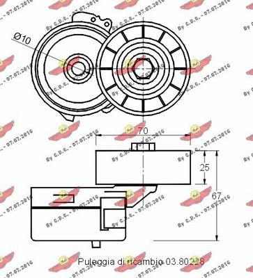 Autokit 03.80791 - Siksnas spriegotājs, Ķīļsiksna ps1.lv