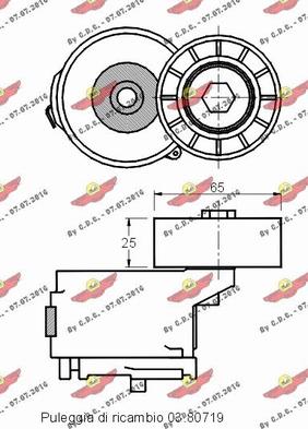 Autokit 03.80749 - Siksnas spriegotājs, Ķīļsiksna ps1.lv