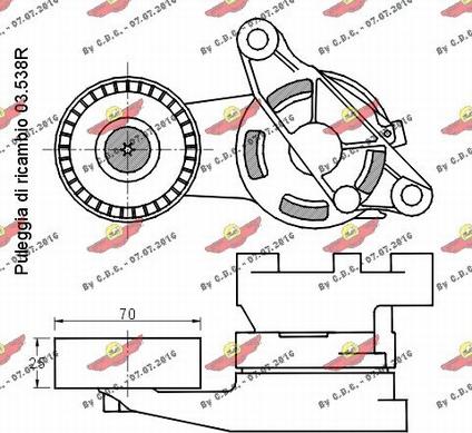 Autokit 03.80715 - Siksnas spriegotājs, Ķīļsiksna ps1.lv