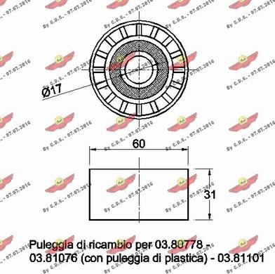 Autokit 03.80774 - Parazīt / Vadrullītis, Ķīļrievu siksna ps1.lv