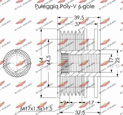 Autokit 03.81969 - Piedziņas skriemelis, Ģenerators ps1.lv