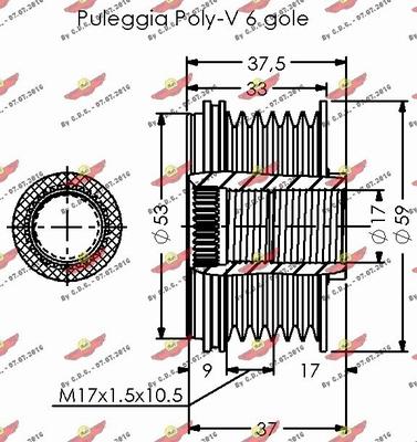 Autokit 03.81919 - Piedziņas skriemelis, Ģenerators ps1.lv