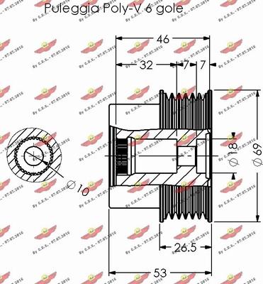 Autokit 03.81481 - Piedziņas skriemelis, Ģenerators ps1.lv