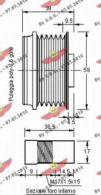 Autokit 03.81435 - Piedziņas skriemelis, Ģenerators ps1.lv