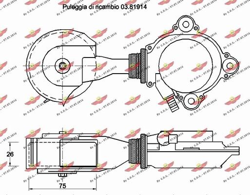 Autokit 03.81535 - Siksnas spriegotājs, Ķīļsiksna ps1.lv