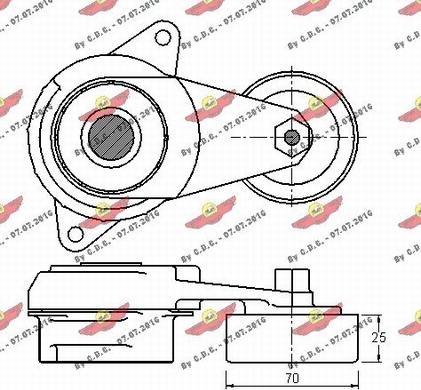 Autokit 03.81538 - Siksnas spriegotājs, Ķīļsiksna ps1.lv