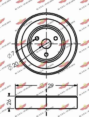 Autokit 03.81691 - Piedziņas skriemelis, Ūdenssūknis ps1.lv