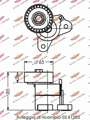 Autokit 03.81661 - Siksnas spriegotājs, Ķīļsiksna ps1.lv