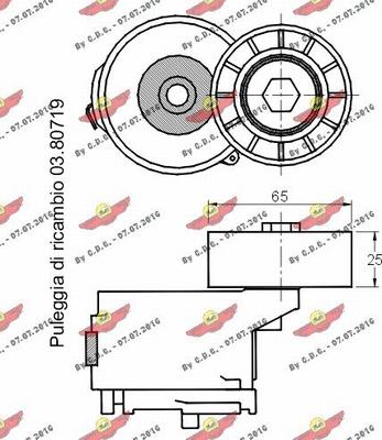 Autokit 03.81090 - Siksnas spriegotājs, Ķīļsiksna ps1.lv