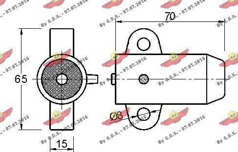 Autokit 03.81143 - Mierinātājs, Zobsiksna ps1.lv