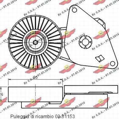 Autokit 03.81152 - Siksnas spriegotājs, Ķīļsiksna ps1.lv