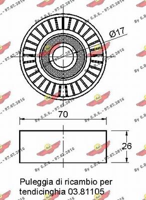 Autokit 03.81104 - Parazīt / Vadrullītis, Ķīļrievu siksna ps1.lv