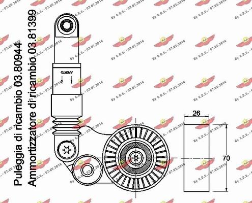 Autokit 03.81890 - Siksnas spriegotājs, Ķīļsiksna ps1.lv