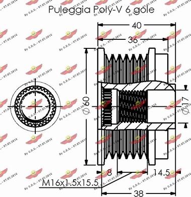 Autokit 03.81848 - Piedziņas skriemelis, Ģenerators ps1.lv