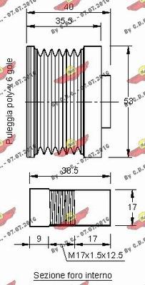 Autokit 03.81390 - Piedziņas skriemelis, Ģenerators ps1.lv