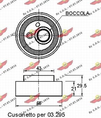 Autokit 03.81342 - Spriegotājrullītis, Gāzu sadales mehānisma piedziņas siksna ps1.lv