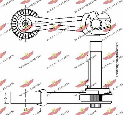 Autokit 03.81316 - Siksnas spriegotājs, Ķīļsiksna ps1.lv