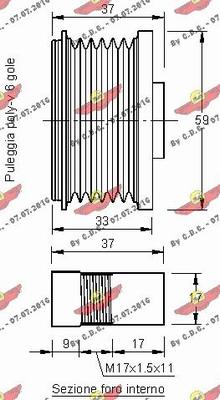 Autokit 03.81389 - Piedziņas skriemelis, Ģenerators ps1.lv