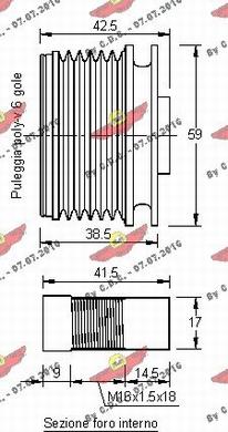 Autokit 03.81251 - Piedziņas skriemelis, Ģenerators ps1.lv