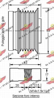 Autokit 03.81261 - Piedziņas skriemelis, Ģenerators ps1.lv