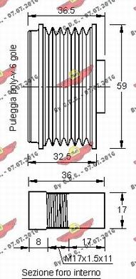 Autokit 03.81221 - Piedziņas skriemelis, Ģenerators ps1.lv