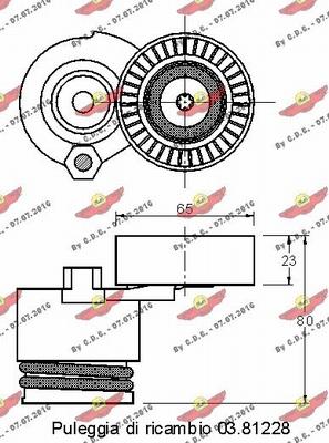 Autokit 03.81227 - Siksnas spriegotājs, Ķīļsiksna ps1.lv