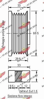 Autokit 03.81275 - Piedziņas skriemelis, Ģenerators ps1.lv