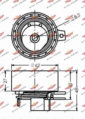 Autokit 03.81794 - Spriegotājrullītis, Gāzu sadales mehānisma piedziņas siksna ps1.lv