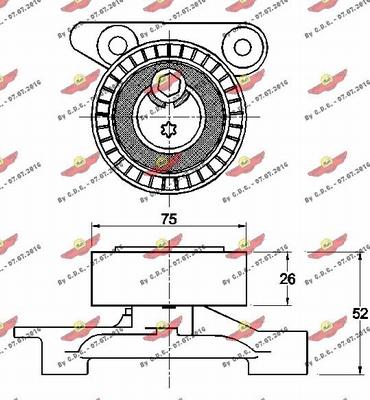 Autokit 03.81758 - Siksnas spriegotājs, Ķīļsiksna ps1.lv